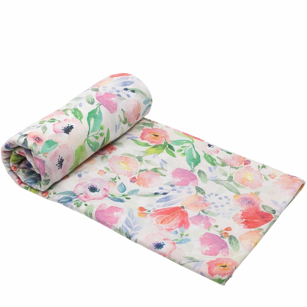 Lil Orso Floral Swaddle Blanket